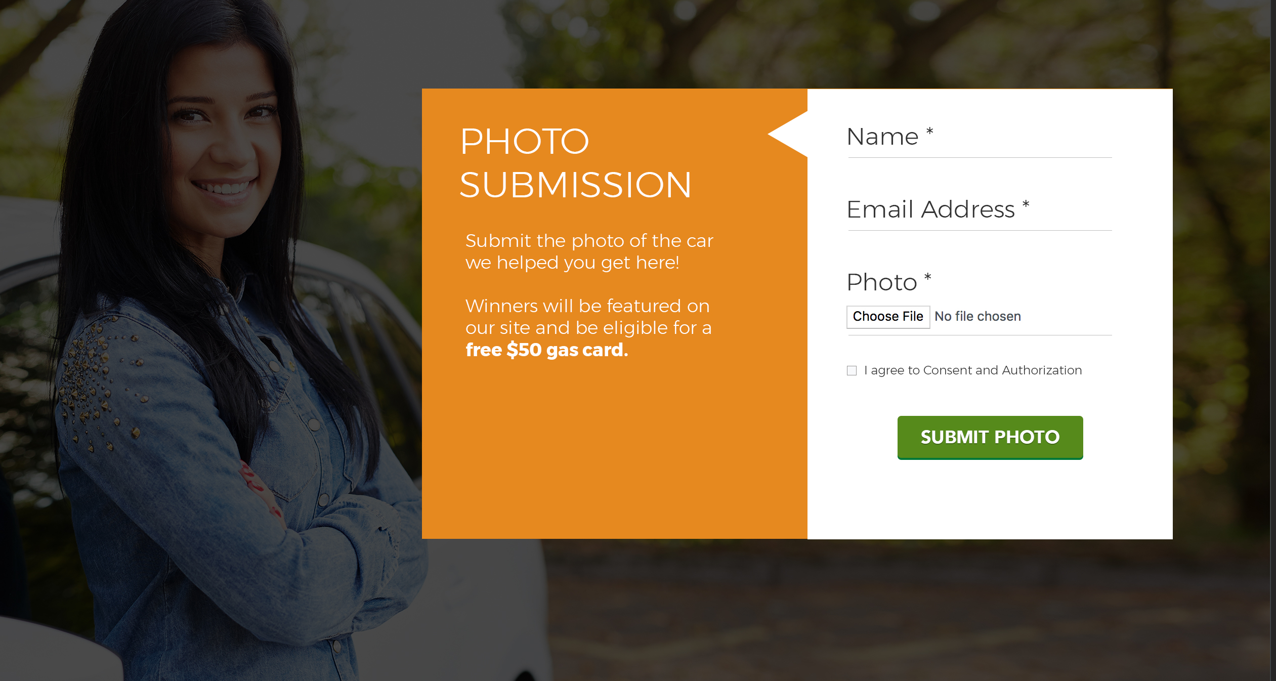 Photo Submission Page